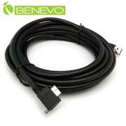 左彎可鎖型 5米 USB3.0 A(公)對Micro USB3.0(公)訊號連接線