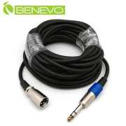 10M 6.3MM公頭轉XLR(Cannon接頭)公頭 平衡式音訊連接線