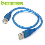 50cm USB2.0 A公-A公 高隔離連接線，採金屬編織