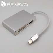 4K版 四合一 Mini DP V1.2轉 DP, VGA, HDMI & DVI轉換器