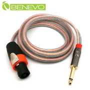 2M Speakon兩芯對6.3mm TS公頭音訊連接線