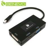 三合一 Mini DP 轉 VGA, HDMI & DVI 轉接器