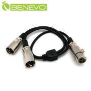 50cm XLR(Cannon接頭)一分二音訊連接線