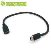 30cm USB-C(公)轉接Mini USB(母)連接短線