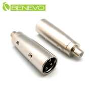 RCA/AV母頭轉XLR(Cannon接頭)公頭 轉接頭