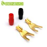 音響用 純銅鍍金Y型接線頭