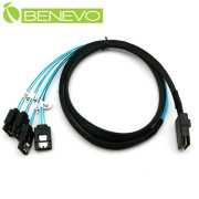 反向型 1M 4組SATA 7P轉SFF8087 Mini SAS 36P硬碟/背板連接線