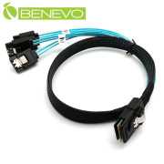 反向型 50cm 4組SATA 7P轉SFF8087 Mini SAS 36P硬碟/背板連接線