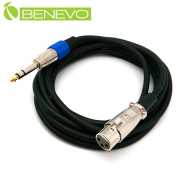 3.5米 6.3MM公頭轉XLR(Cannon接頭)母頭 平衡式音訊連接線