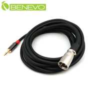 5米 3.5MM公頭轉XLR(Cannon接頭)公頭 音訊連接線