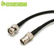 50cm BNC公對母同軸連接線(50歐姆/128編遮蔽)