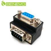 下彎型 RS232/DB9公對母轉接頭