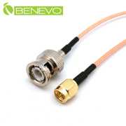 50cm BNC公轉SMA公 射頻連接線/RG316高頻同軸線 (50歐姆)