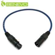 50cm XLR(Cannon接頭)公對母 平衡式音訊連接線