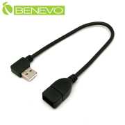 左彎型 30cm USB2.0 A公(90度)-A母 訊號連接線 