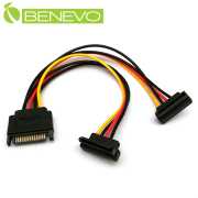 下彎型 SATA電源一分二連接線