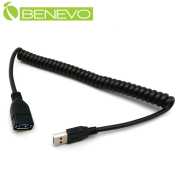 彈簧型 1米 USB3.0 A公對A母訊號延長線