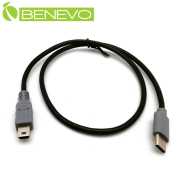 OTG型 50cm USB3.1 Type-C(公)轉Mini USB(公)訊號傳輸線/充電轉接線