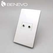 嵌入面板型 雙3.5mm立體聲 插座