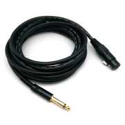5米 6.3MM公頭轉XLR(Cannon接頭)母頭 非平衡式音訊連接線