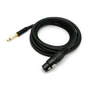 3米 6.3MM公頭轉XLR(Cannon接頭)母頭 非平衡式音訊連接線