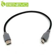 OTG型 25cm USB3.1 Type-C(公)轉Micro USB(公)訊號傳輸線/充電轉接線