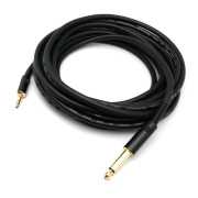 5米 6.3mm(公)單聲道對3.5mm(公)雙聲道 聲音連接線