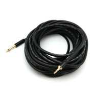 12米 6.3mm(公)單聲道對3.5mm(公)雙聲道 聲音連接線