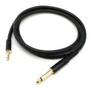 1.5米 6.3mm(公)單聲道對3.5mm(公)雙聲道 聲音連接線