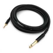 3.5米 6.3mm(公)單聲道對3.5mm(公)雙聲道 聲音連接線