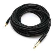 10米 6.3mm(公)單聲道對3.5mm(公)雙聲道 聲音連接線