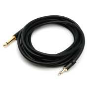 3米 6.3mm(公)單聲道對3.5mm(公)雙聲道 聲音連接線