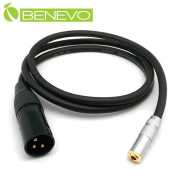 1米 3.5mm母頭轉XLR(Cannon接頭)公頭 音訊連接線