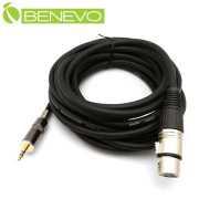 5米 3.5mm公頭轉XLR(Cannon接頭)母頭 麥克風音訊連接線