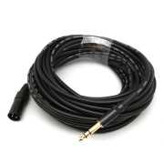 15米 6.3MM公頭轉XLR(Cannon接頭)公頭 平衡式音訊連接線