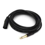 5米 6.3MM公頭轉XLR(Cannon接頭)公頭 單聲道音訊連接線