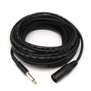 12米 6.3MM公頭轉XLR(Cannon接頭)公頭 單聲道音訊連接線