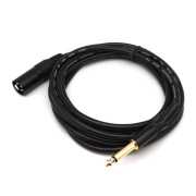 3米 6.3MM公頭轉XLR(Cannon接頭)公頭 單聲道音訊連接線