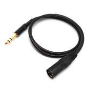 1米 6.3MM公頭轉XLR(Cannon接頭)公頭 平衡式音訊連接線