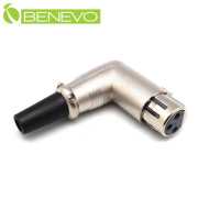 直彎型 XLR平衡式母焊接插頭