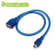 50cm USB2.0 A母轉Mini USB公 高隔離連接線