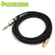 3.5米 TS型式6.3mm公對RCA公 聲音轉接線