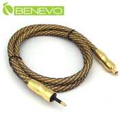 1米 Toslink(方頭)轉Mini-Toslink(圓頭)光纖音訊轉接線