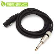 2米 6.3MM公頭轉XLR(Cannon接頭)母頭 平衡式音訊連接線