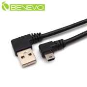 左彎型 25cm USB2.0 A公轉Mini USB公高隔離連接線