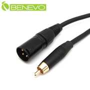 3米 RCA公頭轉XLR(Cannon接頭)公頭 非平衡式音訊連接線