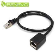 30cm Cat6遮蔽/十字隔離 RJ45網路訊號公對母延長線