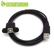 可鎖型 1.5米 USB2.0A公對B母連接線