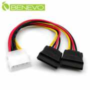 IDE 4PIN(公)轉雙SATA(母)電源轉接線