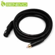 3米 RCA公頭轉XLR(Cannon接頭)母頭 非平衡式音訊連接線